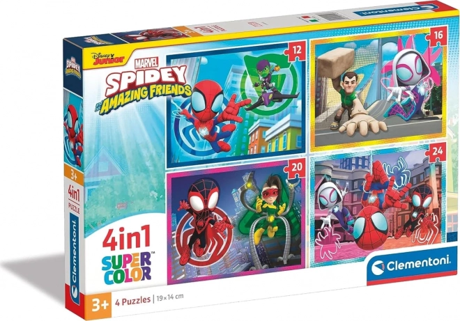 Clementoni puzzle Spidey a jeho úžasní priatelia 4v1