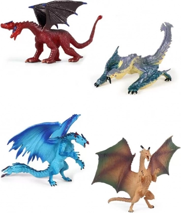 Sada figúrok drakov 12 cm (2 ks)