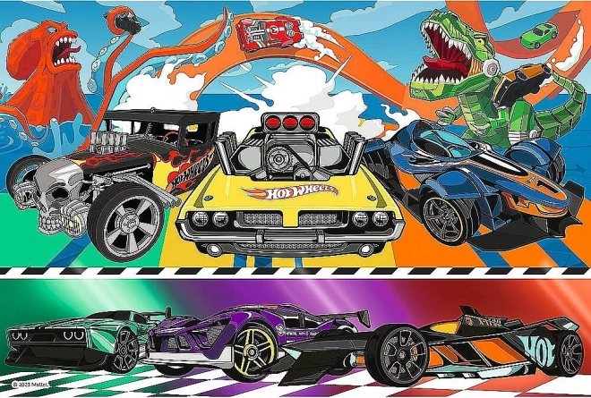 Puzzle Hot Wheels 100 dielikov