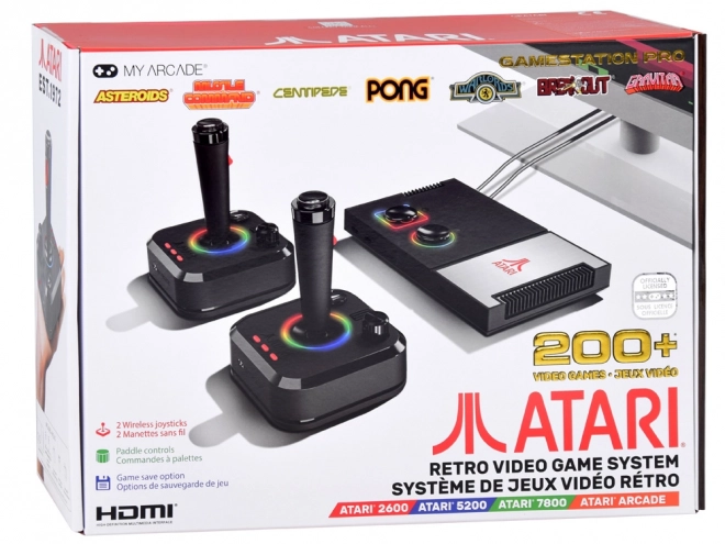 Retro herná konzola Atari s joystickom