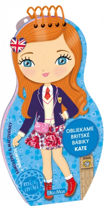 Obliekame Britské Bábiky Kate – Maľovanky