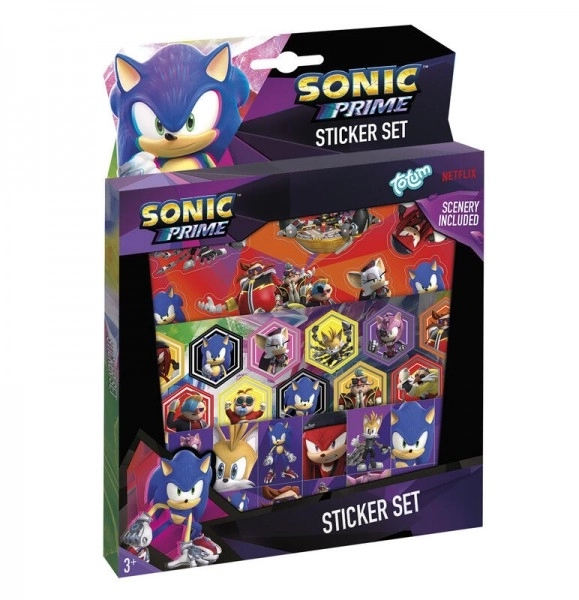 Sonic darčekový box so samolepkami