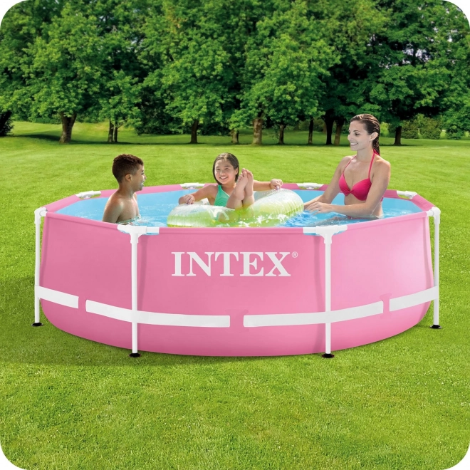 Okrúhly bazén pre deti 244x76 cm ružový INTEX