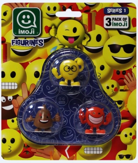 Imoji sada 3 figúrok – mix emotikonov