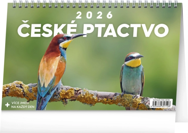 Stolový kalendár Slovenské vtáctvo 2026