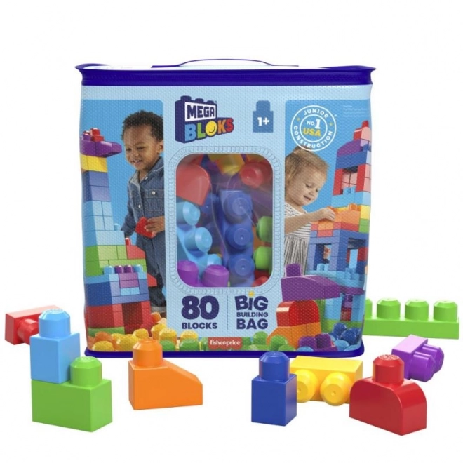 Mega Bloks First Builders kocky v plastovom vrecku 80 ks