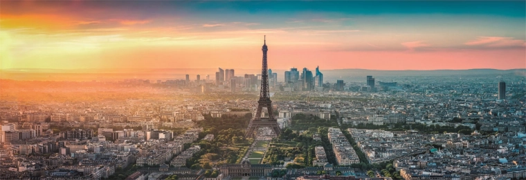 puzzle 1000 dielikov compact panorama Paríž