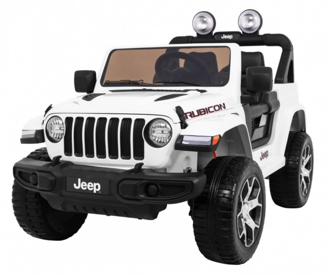 Jeep Wrangler Rubicon na akumulátor pre deti biely