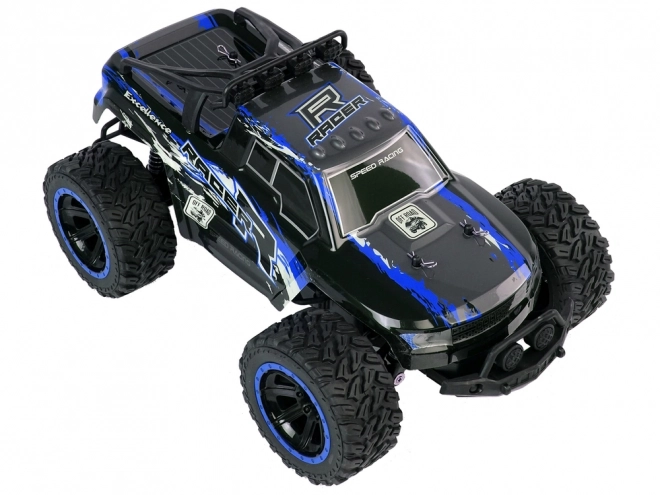 Zábavný off-road RC auto s tlmičmi - modré