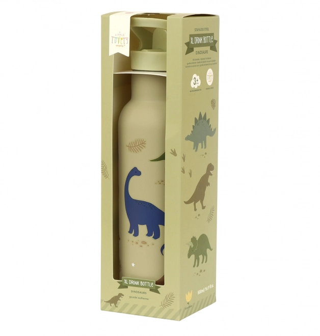 A Little Lovely Company Nerezová fľaša na pitie 500 ml – Dinosaury