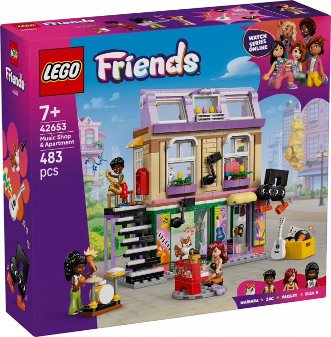 LEGO Friends obchod s hudobninami a byt