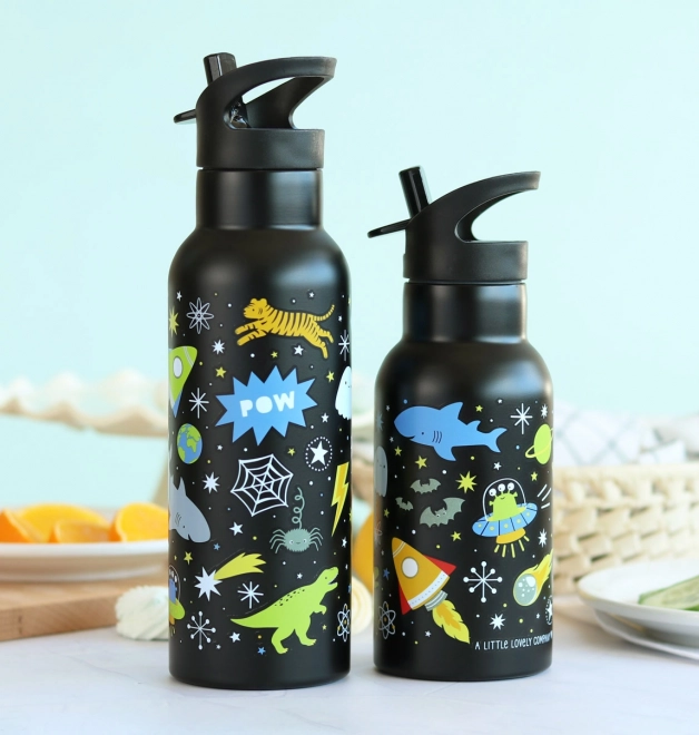 A Little Lovely Company Nerezová fľaša na pitie 500 ml – Vesmír