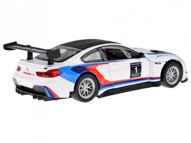 Kovový model športového auta BMW M6 GT3 v mierke 1:32