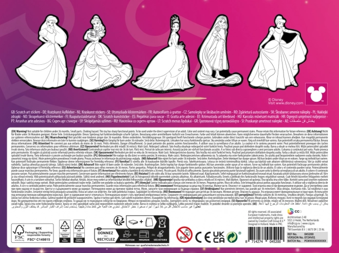 Vyškrabovacie nálepky Disney Princezné 5 ks