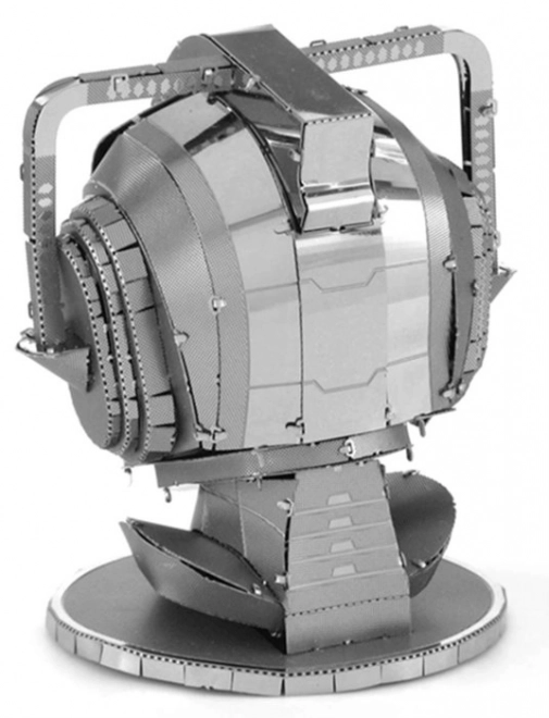 Kovový 3D model Doctor Who: Hlava Cybermana