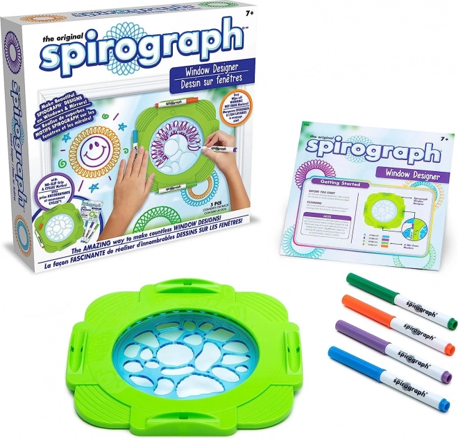 Spirograph výzdoba okien