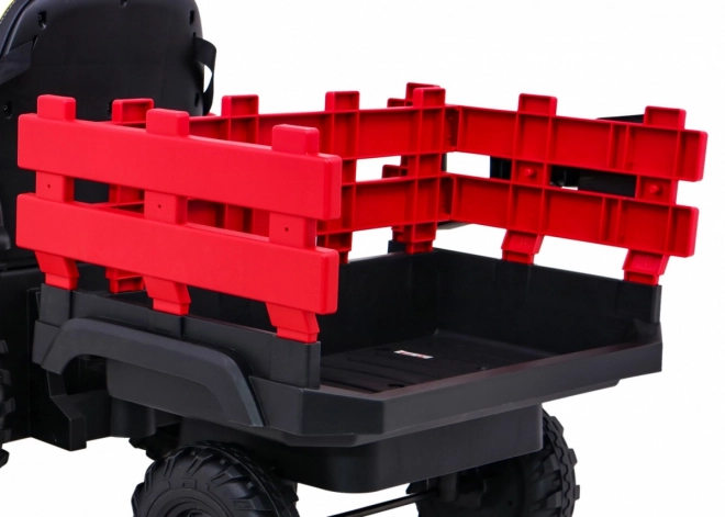 Titánový traktor s prívesom Červený