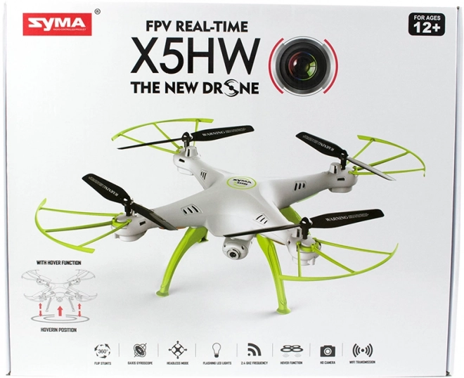 Dron Syma X5HW s kamerou FPV a funkciou visiaceho letu