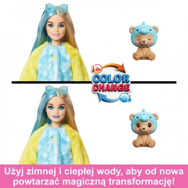 Barbie Cutie Reveal bábika v kostýme Medvedíka