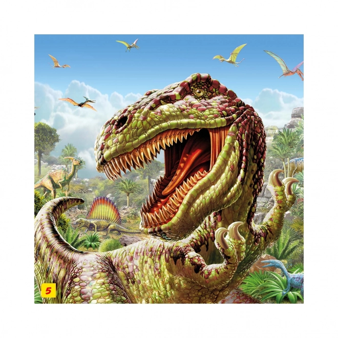 Puzzle s dinosaurem: Parasaurolophus 60 dielikov