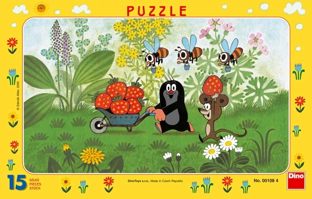 Papierové puzzle Krtek na výlete