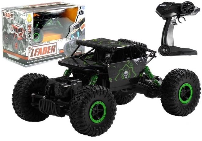 Zelené diaľkovo ovládané auto 1:18