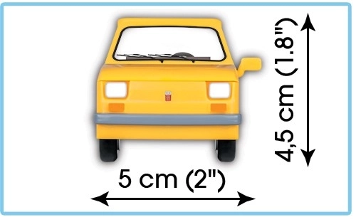 Kocky 71 dielikov Poľský Fiat 126P