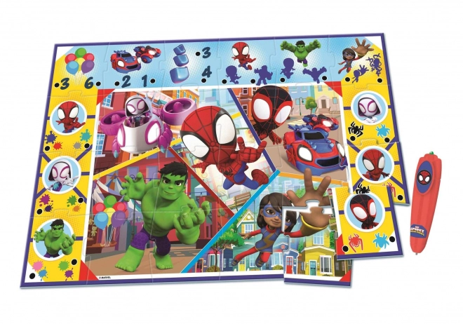 Podlahové puzzle Spidey a jeho úžasní priatelia s interaktívnym perom