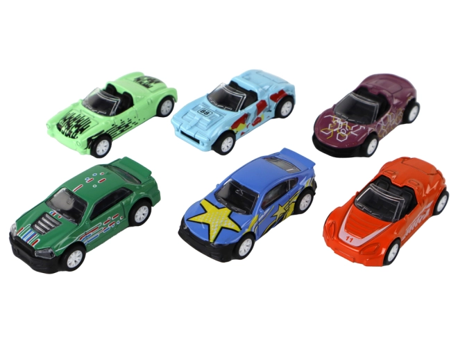 Farebná zbierka 6 autíčok 1:64