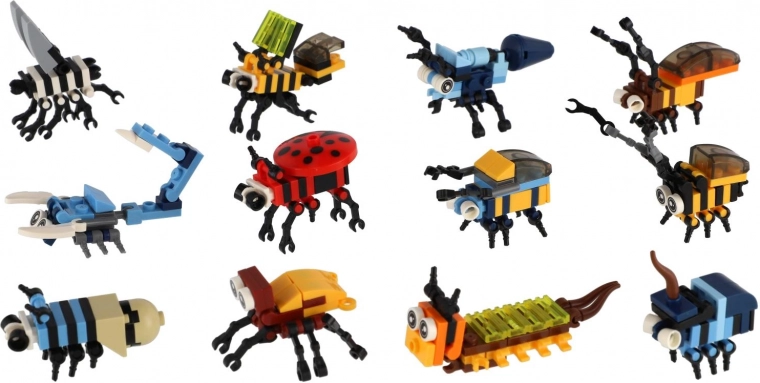 Mix zábavných mini chrobákov