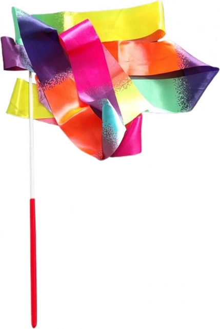 Farebná gymnastická stuha na tanec a cvičenie 205 x 5 cm