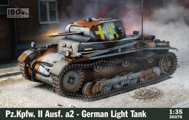 Plastikový model nemeckého ľahkého tanku Pz.Kpfw II Ausf. a2 1/35