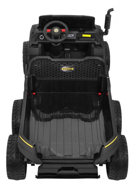 Auto Farmár Kamión pro 2 deti Čierny + pohon 4x4 + Diaľkové Ovládanie + Vyklápač + Audio LED