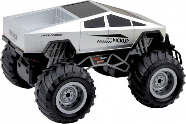 Diaľkovo riadené terénne auto Off-Road RC 1:16 strieborné