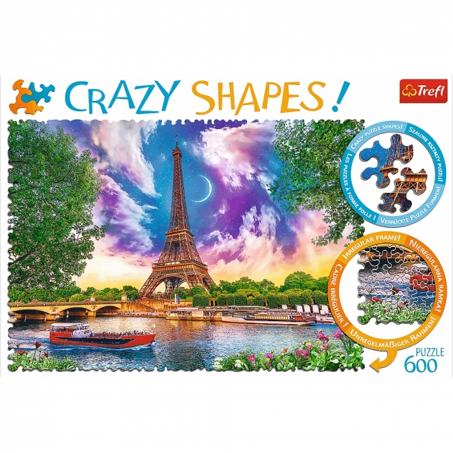 Crazy Shapes Puzzle Obloha nad Parížom 600 dielikov