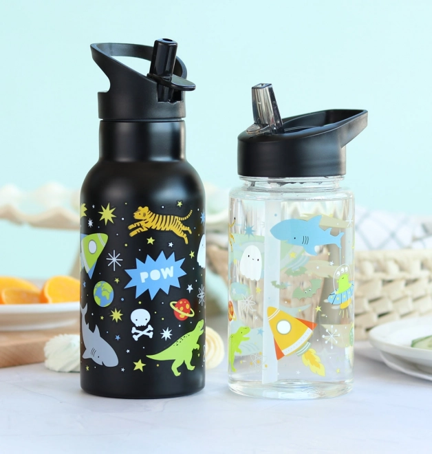 A Little Lovely Company Nerezová fľaša na pitie 500 ml – Vesmír