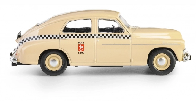 Retro vozidlo Warszawa M20 taxi pieskové