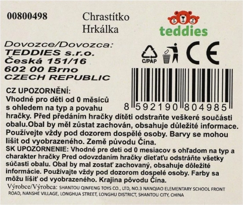 Hrkalka a hryzátko trojuholník flexibilný