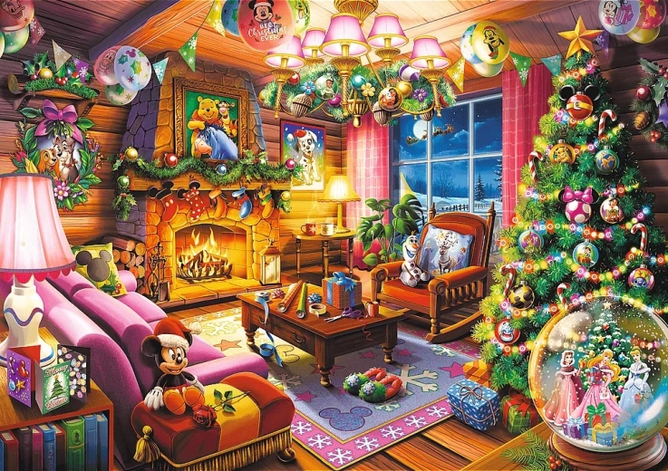 Trefl puzzle Premium Plus Disney Vianočná chalúpka 1000 dielikov