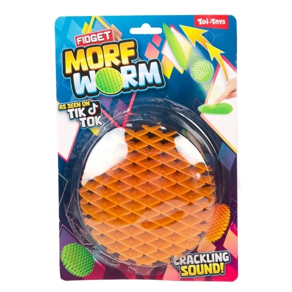 Antistresový fidget červ meniteľného tvaru – 6 farieb