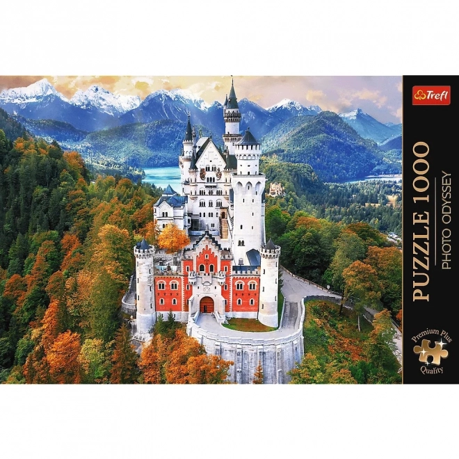 Puzzle 1000 dielikov - Premium Plus - Foto Odyssey - Zámok Neuschwanstein, Nemecko