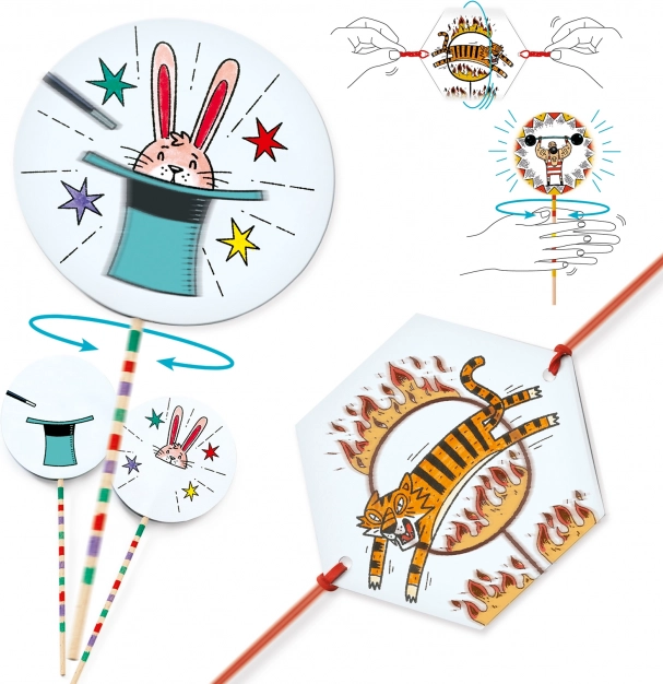 DJeco DIY thaumatrop Cirkus
