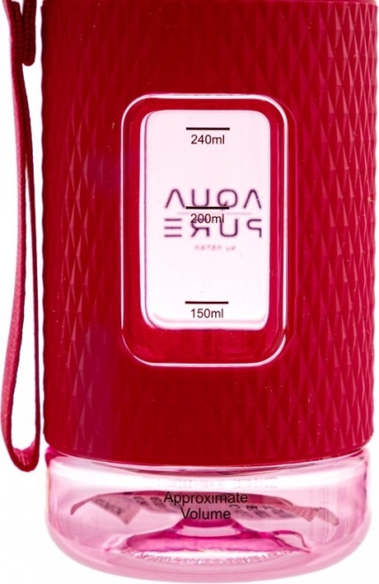 Zdravá fľaša na vodu Aqua Pure 400 ml ružová