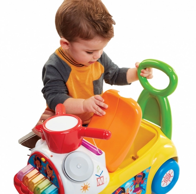 Odrážadlo Fisher Price - Hudobná Paráda žlté