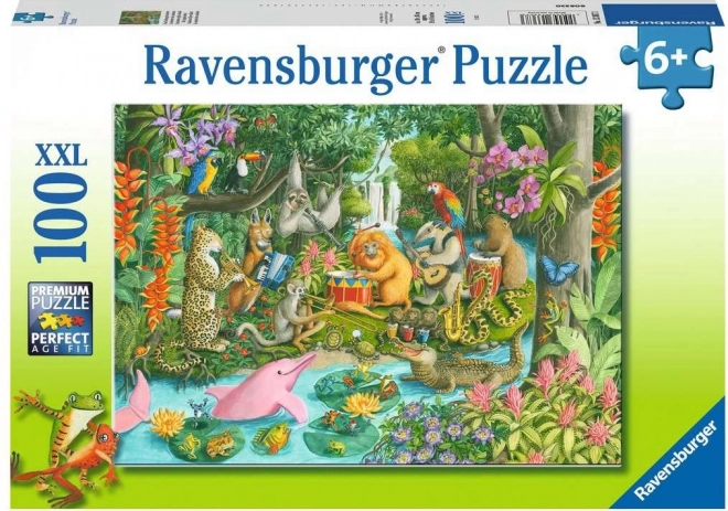 Puzzle Džungľa Kapela XXL 100 dielikov