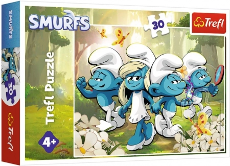 Puzzle Šmolkovia – dobrodružstvo, 30 dielikov