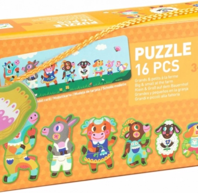 DJECO Puzzle Veľkí a Malí na Farme