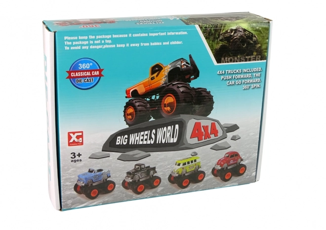 Klasický model 4x4 na veľkých kolesách