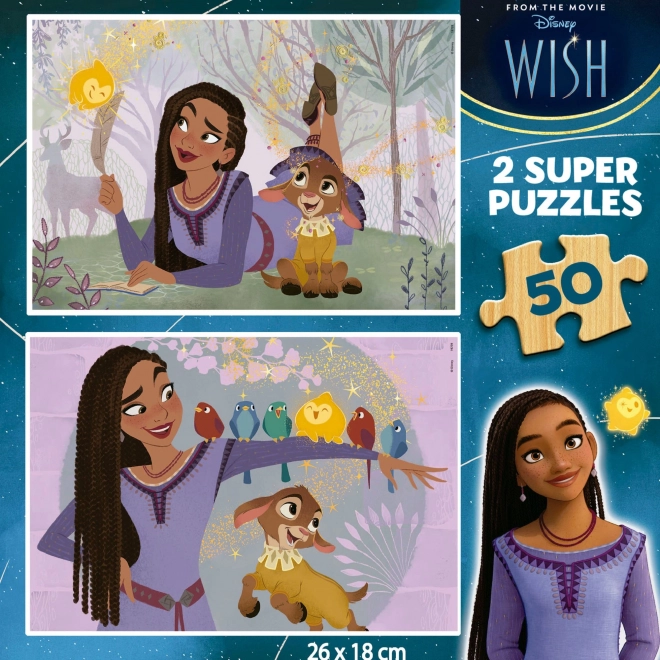 Drevené puzzle Přání