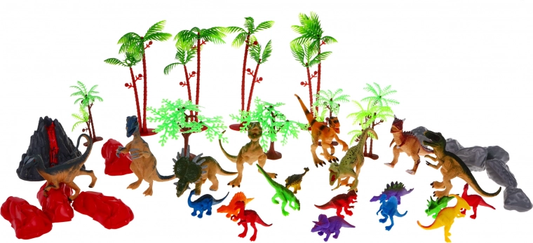 20 gumových dinosaurov a bohaté doplnky